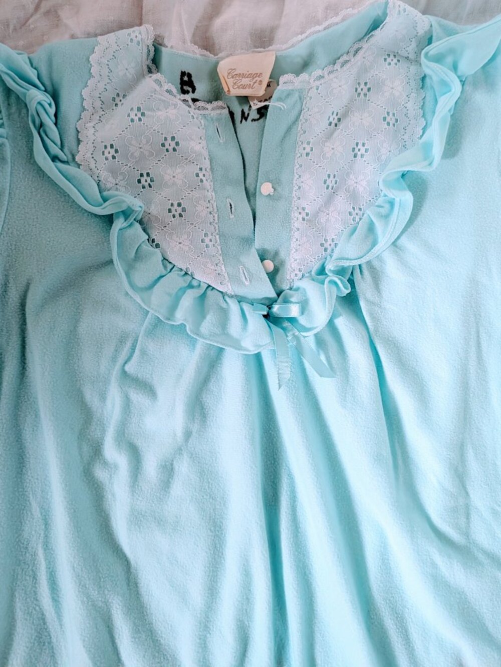 VTG Lot of 3 80s Nightgowns Robes House Dress Vanity Fair Sears M/L Cottagecore - Picture 3 of 16